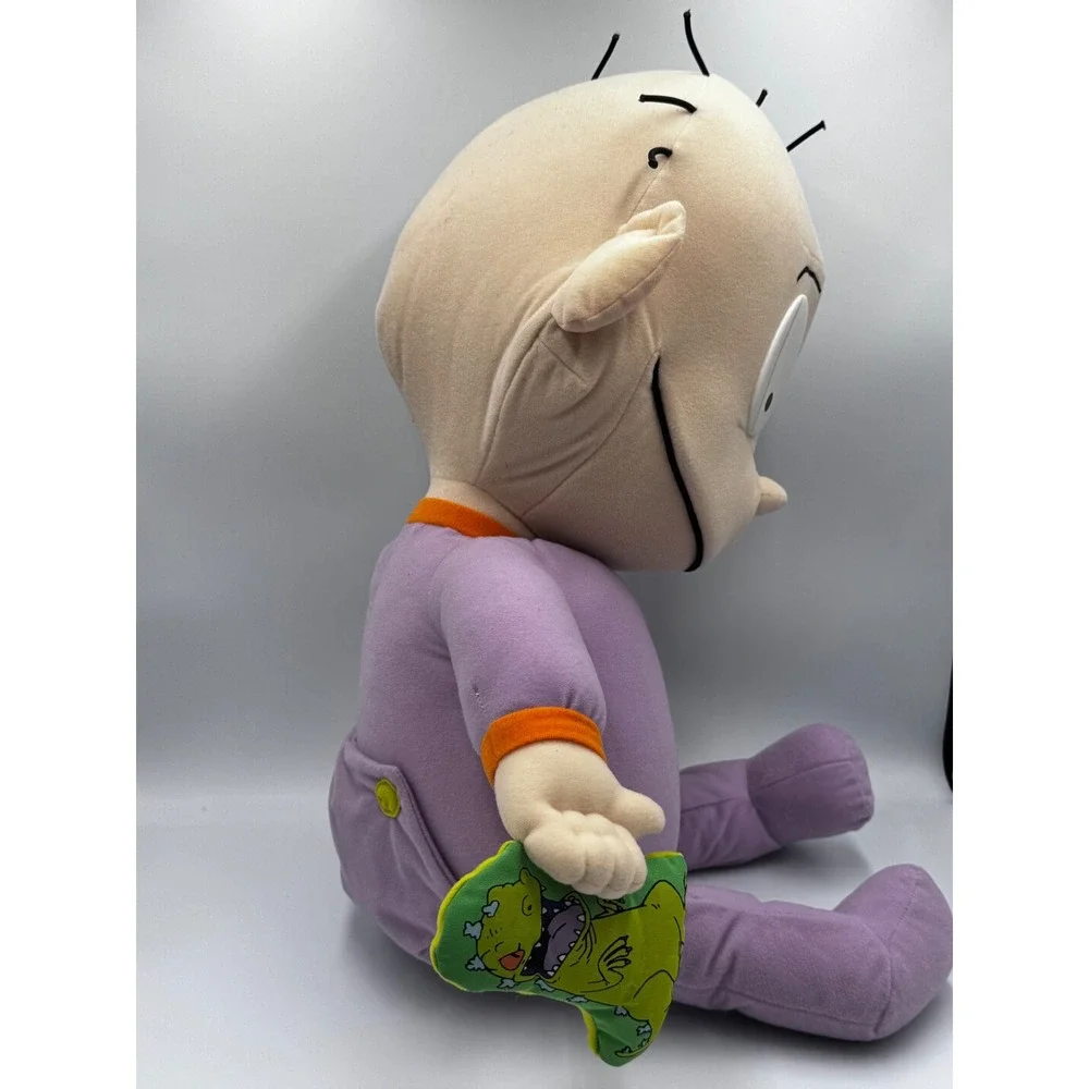 Vintage 1997 Rugrats Dill Pickles Plush Large 24 Inch Nickelodeon Reptar Toy